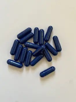 1000pcs Vacío Tamaño 0 Cápsulas 0# Púrpura Azul Gelatina Separados de las Cápsulas de la Medicina en Polvo Cápsulas Rellenables