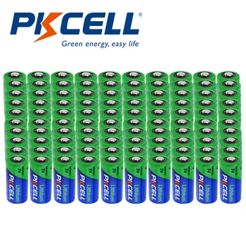 100Pcs Pkcell CR123A 3V de Litio Li - MnO2 luz de la Batería las Baterías de la Igualdad de CR123 123A CR17345 KL23a VL123A DL123A 5018LC EL123AP