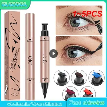 1~5PCS Color de Delineador de ojos Sello Sello Lápiz de Larga Duración Impermeable Azul Delineador de Ojos Líquido Negro Lápiz de maquillaje para Mujeres de Cosméticos