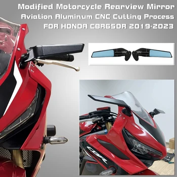 2023 CBR 650R de la Motocicleta Negro Ajustable Retrovisores Sigilo Espejos Winglets Para HONDA CBR650R 2019-2022 23