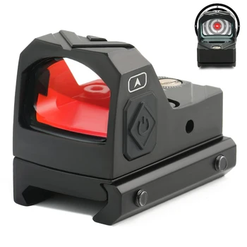 2MOA Mini Punto Rojo Reflejo de la Vista de los Red Dot Alcance con agitador mira Óptica para Rifles Pistolas Escopetas de aire comprimido Accesorios