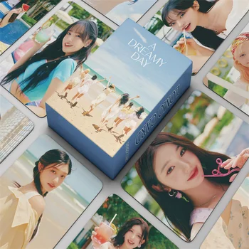 55pcs/set IVE Pequeña Tarjeta Álbum UN DÍA SOÑADOR LOMO de la Tarjeta de Wonyoung LIZ Gaeul Rei Postal Impreso en la Impresión Fotográfica Chica de Regalo Kpop