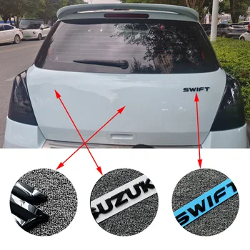 ABS Delantera del Coche de la Parrilla Eemblem la Cajuela Insignia de la etiqueta Engomada Para Suzuki Swift Logotipo de Accesorios