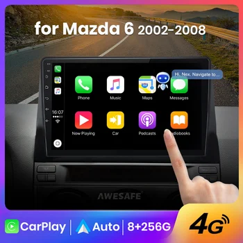 AWESAFE PX9 Para Para Mazda 6 2002 2003 2004 -2008 de la Radio del Coche de Navegación Multimedia 2 din Android Autoradio 2din CarPlay Estéreo