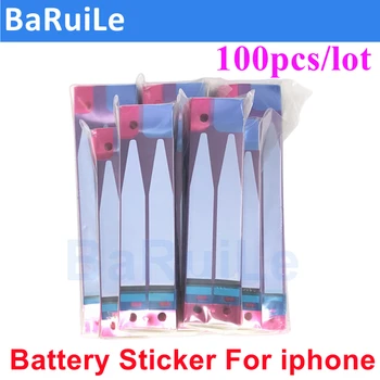 BaRuiLe 100pcs Batería Adhesivo de la etiqueta Engomada para el iPhone 11 12 Pro Max 13 mini XR XS X 6 7 8 14 Plus 3M de Doble Cinta de Extracción de Viaje Pegamento
