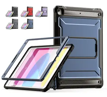 Caja De La Tableta De Samsung Galaxy Tab A8 10.5 2021 S7 T870 S8 X700 X200 X205 T220 T225 P610 P615 A Prueba De Golpes De Pie Seguro De La Cubierta De La Tableta