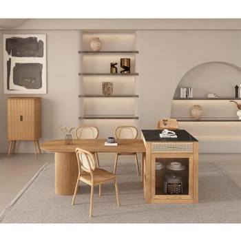 Diseño de Moderna simple de Madera maciza Mesa de Comedor suspensión de Muebles de Registro Viento Restaurante