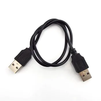 Doble USB 2.0 tipo a macho a Macho Equipo Cable de Extensión de Alta Velocidad Conector del Adaptador de Extender el Cable de Transferencia de Datos de Sincronización de la Línea de