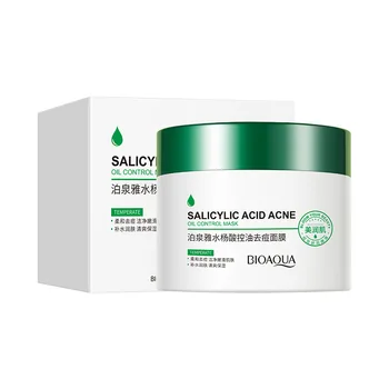 El ácido salicílico aceite control acné mascarilla hidratante hidratante limpieza de máscara para dormir iluminando los productos de cuidado de piel.