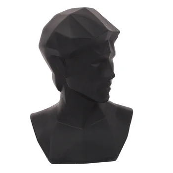 Escandinavo Minimalista Estatua de David de Resina, Artesanías de Nicho Diseño en Blanco y Negro Sala de estar Escritorio Ornamentos Decorativos