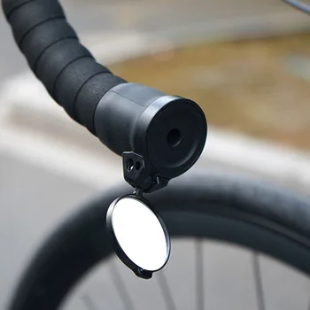 Espejos retrovisores de la Rotación de 360 Ajustable Bicicleta Seguro Espejo Retrovisor Fácil De Instalar para la Carretera/Montaña/Ebike/Niños/Bicicletas para Adultos