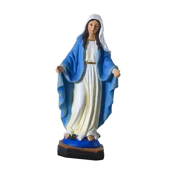 Estatua de la virgen María Decoración Figurilla Decorativa del Arte Abstracto, Adorno de Escritorio para Muebles de Terraza Porche de Entrada Decoración