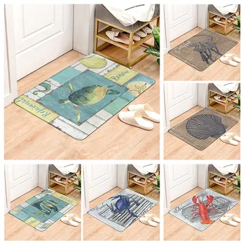 Estilo Vintage antideslizante alfombra de baño alfombra de baño decoración del hogar alfombra del piso de la cocina dormitorio salón de absorción de agua felpudo