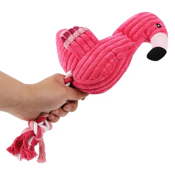 Felpa Flamingo Mascota Juguetes Chillones para Perros Pequeños Limpiar los Dientes de Cachorro de Perro de Juguete masticable Squeak Mascotas Perros Accesorios Suministros Pulpo de Pollo
