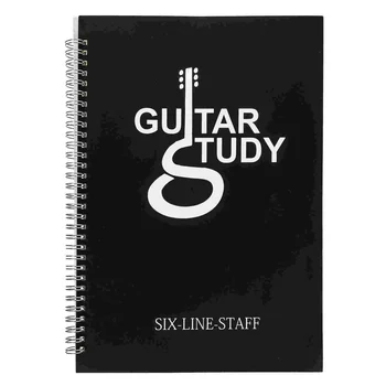 Ficha Nota Notebook de la Bobina de la Música de Seis líneas Acordes Regalos Puntuación Portátil Guitarra Principiante Guitarrista Suministros