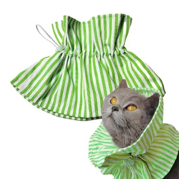 Gato Collar Isabelino Recuperación Acolchado De Poliéster Suave Para Los Gatos Diseño Del Lazo Cómodo Collar Protector Ajustable De Mascotas