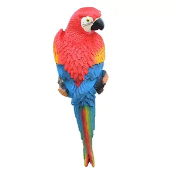 Gran Animal de la Estatua de Multi-Color de la Resina de Césped Escultura de Desgaste-resistente de la Artesanía Jardín Parrot Decoración para el Patio