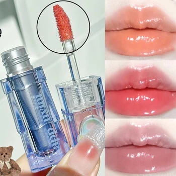 Hidratante Espejo Brillo de Labios lápiz Labial Líquido Impermeable No-palillo de la Copa Sexy de las Mujeres de Labios Tinted Lip Glaze coreana de Cosméticos de Maquillaje