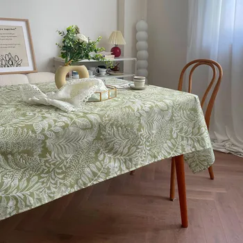Impermeable de café, mesa de mantel, rural retro mantel de la mesa redonda cubierta, rectangular