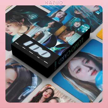 KAZUO 55 Pc (G)I-DLE HAGO Álbum Lomo de la Tarjeta de Kpop Photocards Postales de la Serie