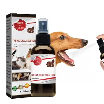 La respiración Spray Para Perros Fresco Dental Spray Para Perros Y Gatos 30ml Perro Gato Boca Spray Fácil Y Eficaz Que Elimina el Mal Aliento