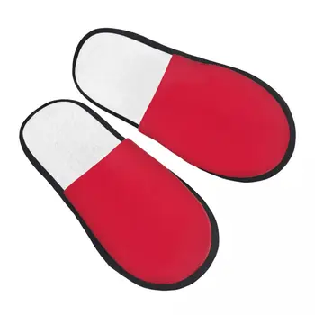 Las Mujeres De Los Hombres De La Felpa De Interior Zapatillas De Indonesia Bandera Suave Y Cálida Zapatos De La Casa De Calzado Otoño Invierno 2023