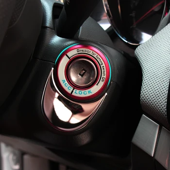 luminoso aleación del Coche del Interruptor de Encendido de la cubierta del coche auto accesorios adhesivos para Chevrolet Cruze sonic Aveo