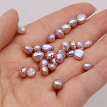 Mayorista 20pcs Púrpura Natural de agua Dulce Perla Perla de forma Irregular Shap Perlas para la Joyería Diy Collar Pulsera
