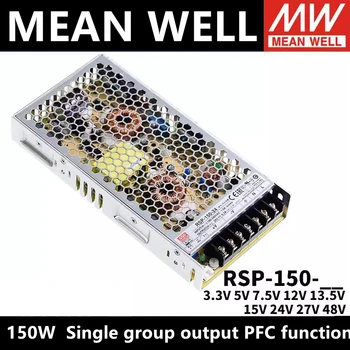 Meanwell RSP-150-5 RSP-150-7.5 RSP-150-12 RSP-150-13.5 RSP-150-15 RSP-150-24 RSP-150-27 RSP-150-48 de la Conmutación de la fuente de alimentación de 24 V 48