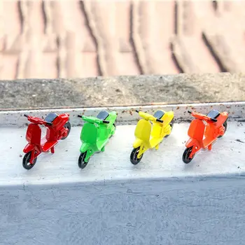 Micro Decoración De La Casa Bonsai De Resina, Artesanías De Juguete Mini Moto Miniatura De La Decoración Del Jardín De Casa De Muñecas