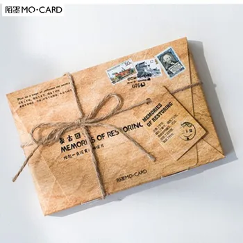 Mo.Tarjetas de Recuerdos de la restauración de la postal de la Carta de Papel de la Etiqueta /1 lote = 1 pack = 30 piezas de Papel de Favoritos