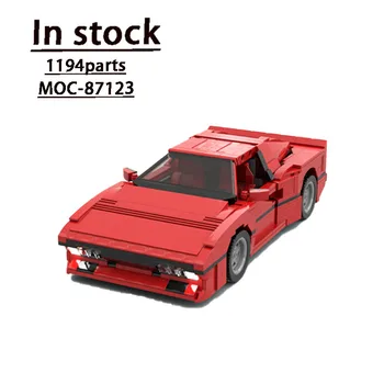 MOC-87123 Rojo Clásico Superdeportivo 288 GTO de la Asamblea de Empalme Bloque de Construcción del Modelo de 1194 Bloque de Construcción de Partes de los Niños de Juguete de Regalo de Cumpleaños