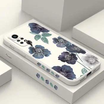 Mundo De las Flores Teléfono de Silicona Caso Para el Xiaomi Redmi Nota 11 Pro Plus 12Pro Más 11 11 10 Pro 12 9 8 Pro de la Cubierta