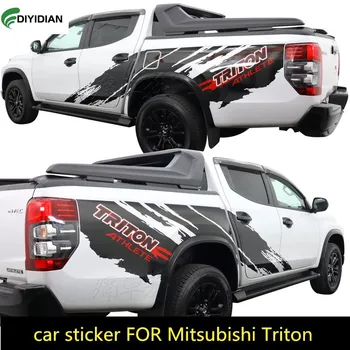Nueva etiqueta engomada del coche PARA Mitsubishi Triton cuerpo decoración de exteriores especial personalizada de moda de los deportes de la calcomanía de accesorios