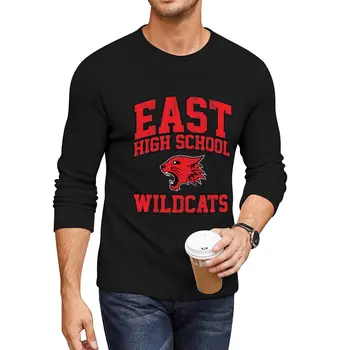 Nueva High School Musical T-ShirtEast de la Escuela secundaria Wildcats (Variante) Larga T-Shirt más el tamaño de camisetas camisetas para los hombres