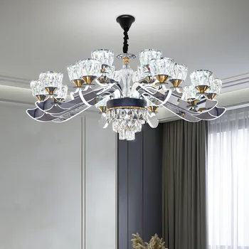 Nórdica Moderna Araña de Cristal de Casa de Decoración para la Sala de estar Dormitorio Lámparas de Techo de Led Hall Colgante de Interior Luces Colgantes