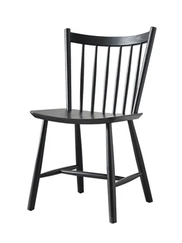 Nórdicos silla de comedor de madera maciza silla windsor hogar cuerno de la silla de escritorio de maquillaje silla de respaldo taburete simple ins neto de la silla roja