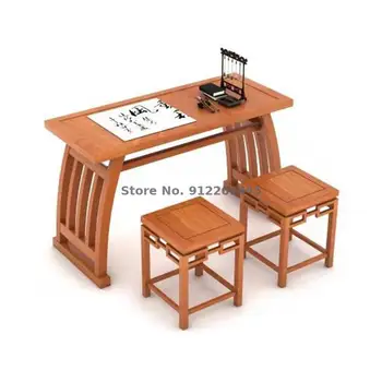 Sinology tabla caligrafía mesa de madera maciza Chino antiguo de compensación de kindergarten, los escritorios y las sillas duro lápiz especial