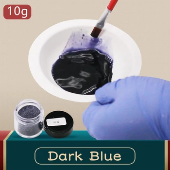 Tintura de telas Pigmento Azul Oscuro 10g para Teñir Ropas,de la Pluma de Bambú,los huevos y la Revisión Ropas Desteñidas Pintura Acrílica