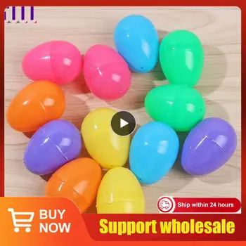 Trenzado De Huevo Niños De Plástico Resistente De Color Brillante Abrir Los Huevos De Pascua Surtido De Simulación De Cáscara De Huevo De Vacaciones De Pascua Decoración