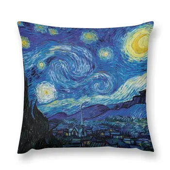 Vincent Van Gogh Noche Estrellada Cojín Funda De Almohada De Sofá Funda De Almohada